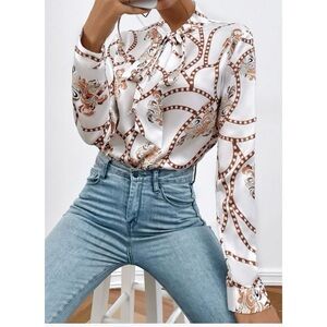 Shein mock neck blouse size small NWOT #125